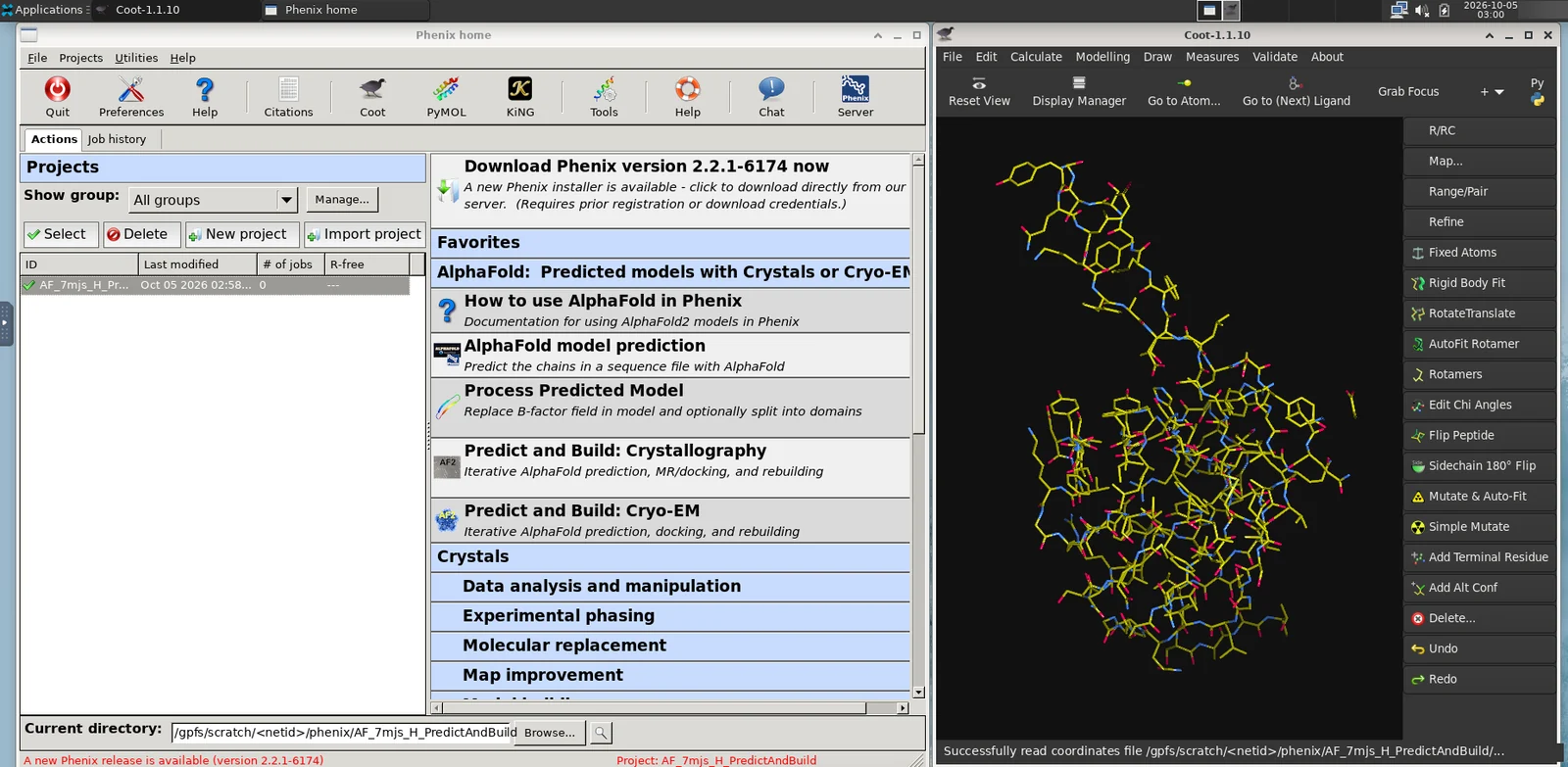 SeaWulf Phenix graphical interface running through Open OnDemand