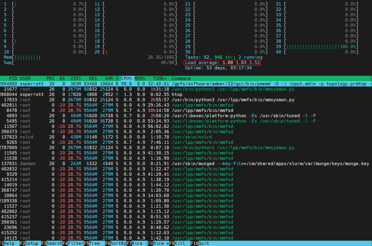 htop non-mpi